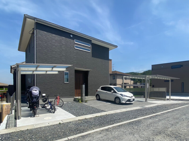 シンプルなオープン外構